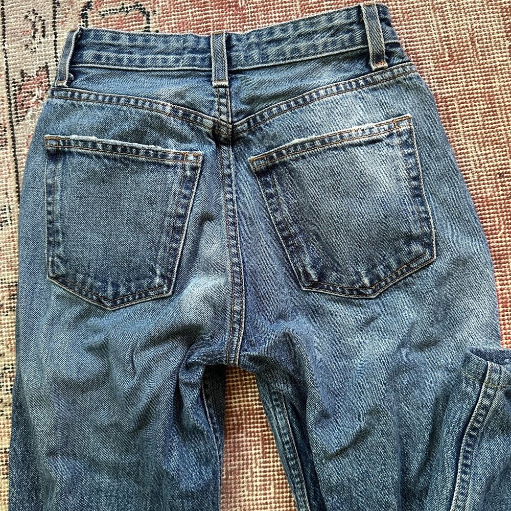 Reformation Straight Leg High Waist Jeans